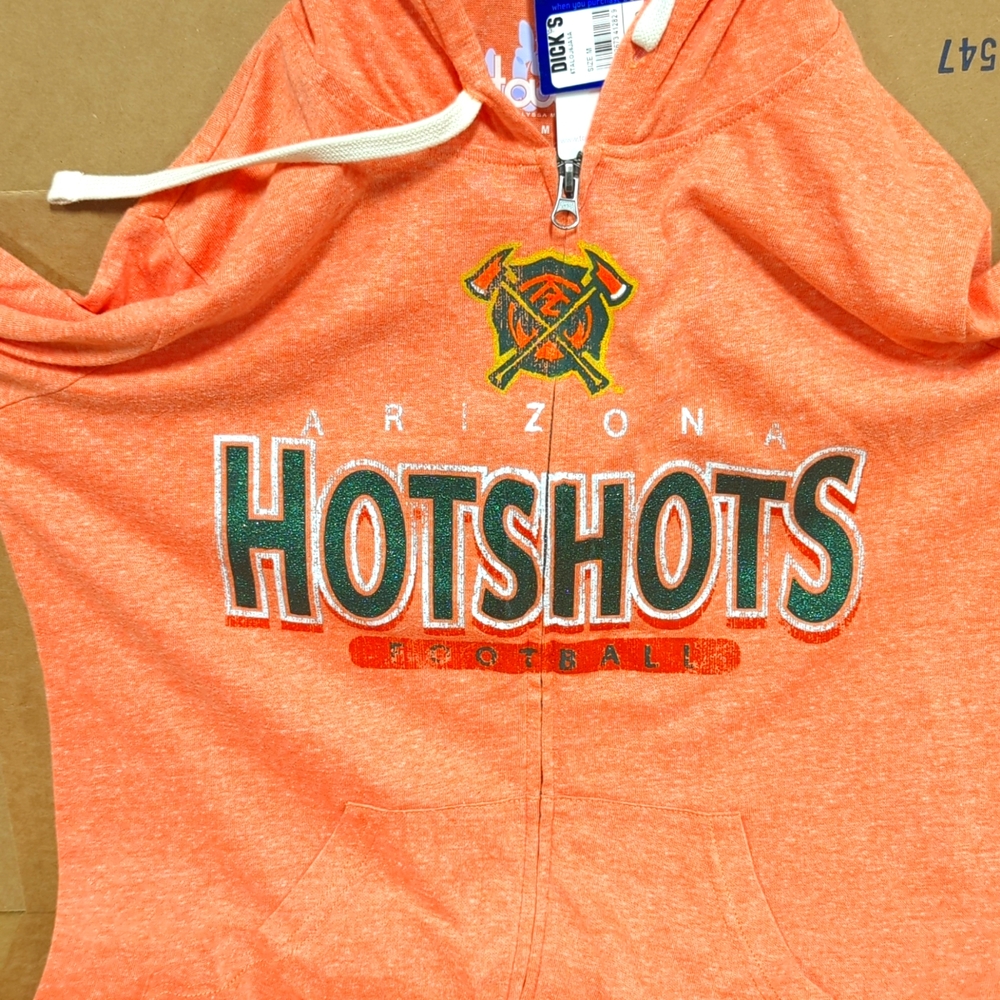 Arizona Hotshots Football Zip up Hoodie by Alyssa Milano New